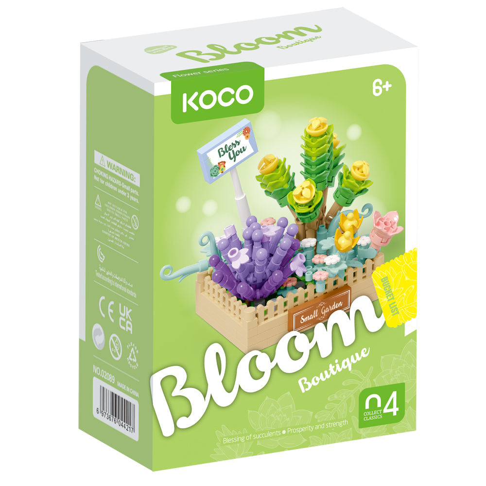 Koco Succulent Plants Blocks and 20pc CubicFun Eiffel Tower Toy 4y+ (232 Pieces) — image 2