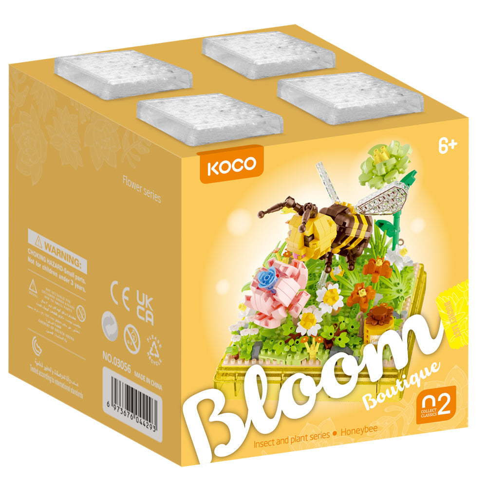 Koco Insect & Plant Bee Kids Building Bricks/Blocks Assemble Play Toy 6y+ (668 Pieces)