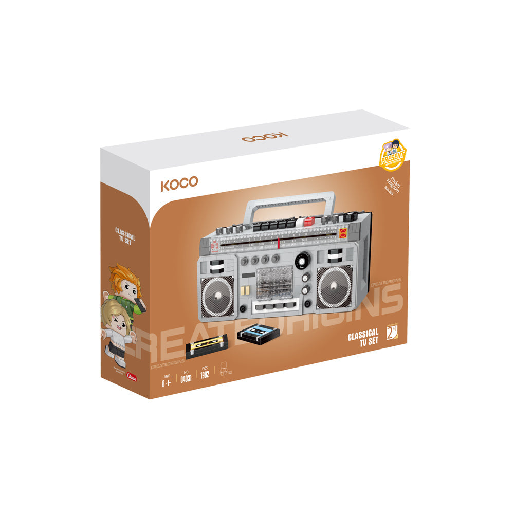 Koco Old-Fashioned Radio Building Blocks Micro Bricks Kids Toy Set 6y+ (1982 Pieces)
