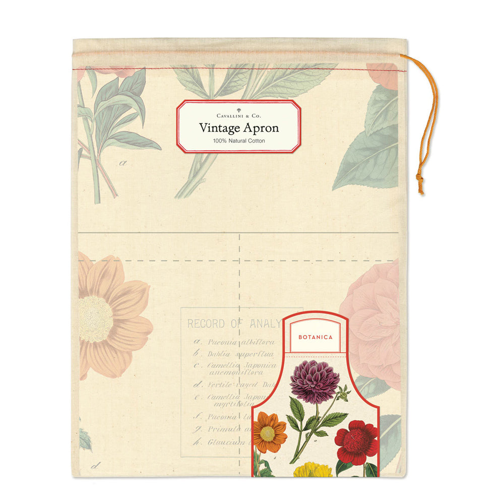 Cavallini Cotton Kitchen Cooking Apron w/ Adjustable Strap 48x80cm Botanica — image 2