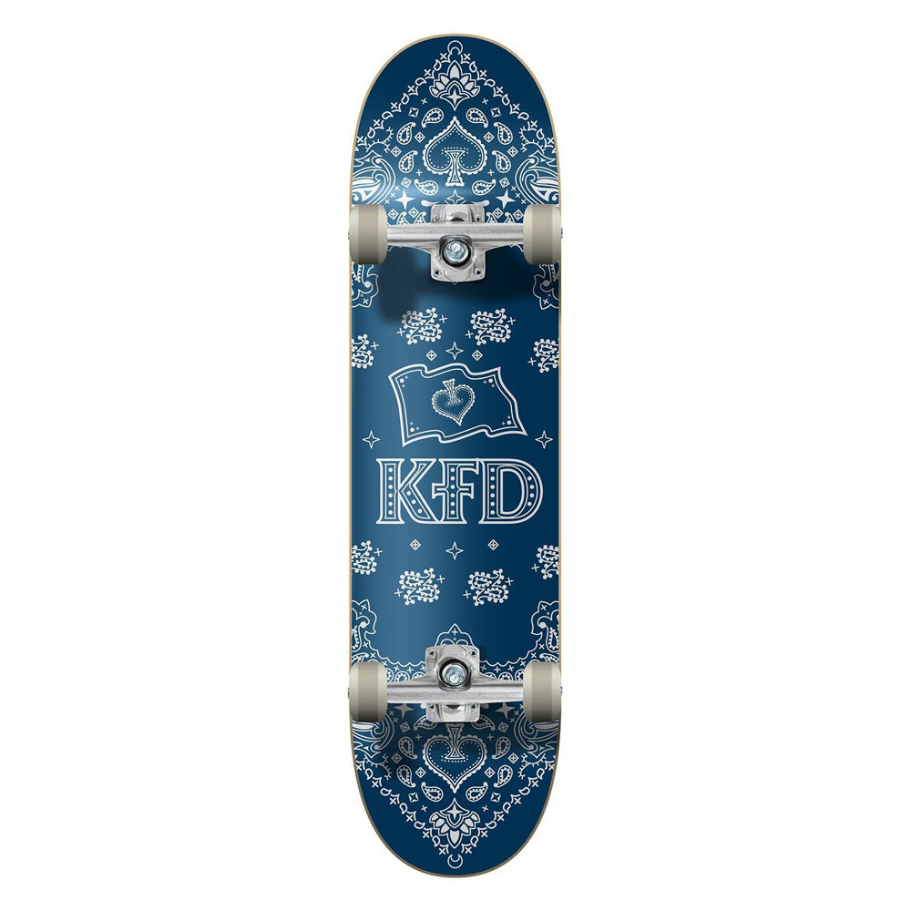 KFD Complete Outdoor Sports Beginner Skateboard Young Gunz Bandana Navy 7.75in — image 2