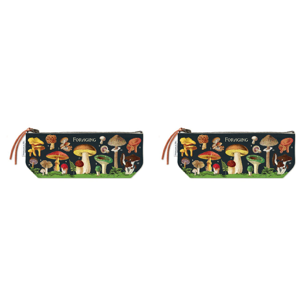 Cavallini Cotton Hand Carry Mini Pouch Storage Organiser 10x23cm Foraging (2 Pack)