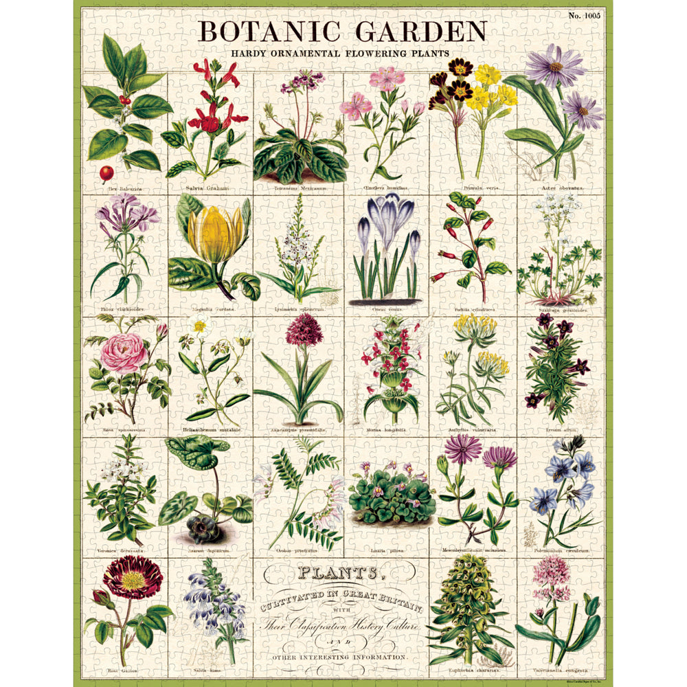 Cavallini Jigsaw Puzzle Botanic Garden 55x70cm Educational Game (1000 Pieces) — image 2