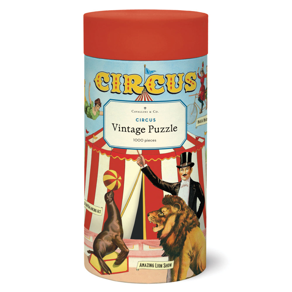 Cavallini Vintage Jigsaw Puzzle Circus 55x70cm Educational Game (1000 Pieces)
