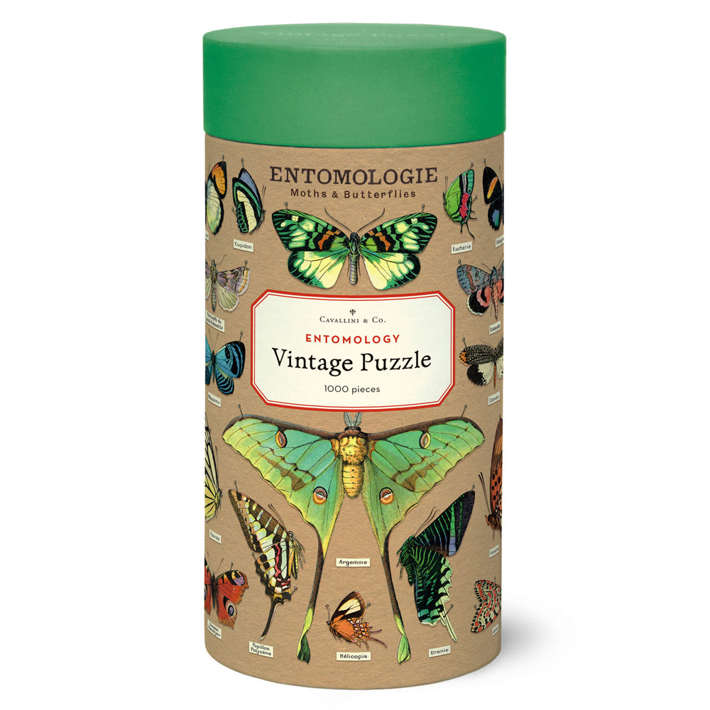 Cavallini Vintage Jigsaw Puzzle Entomology 55x70cm Learning Game (1000 Pieces)