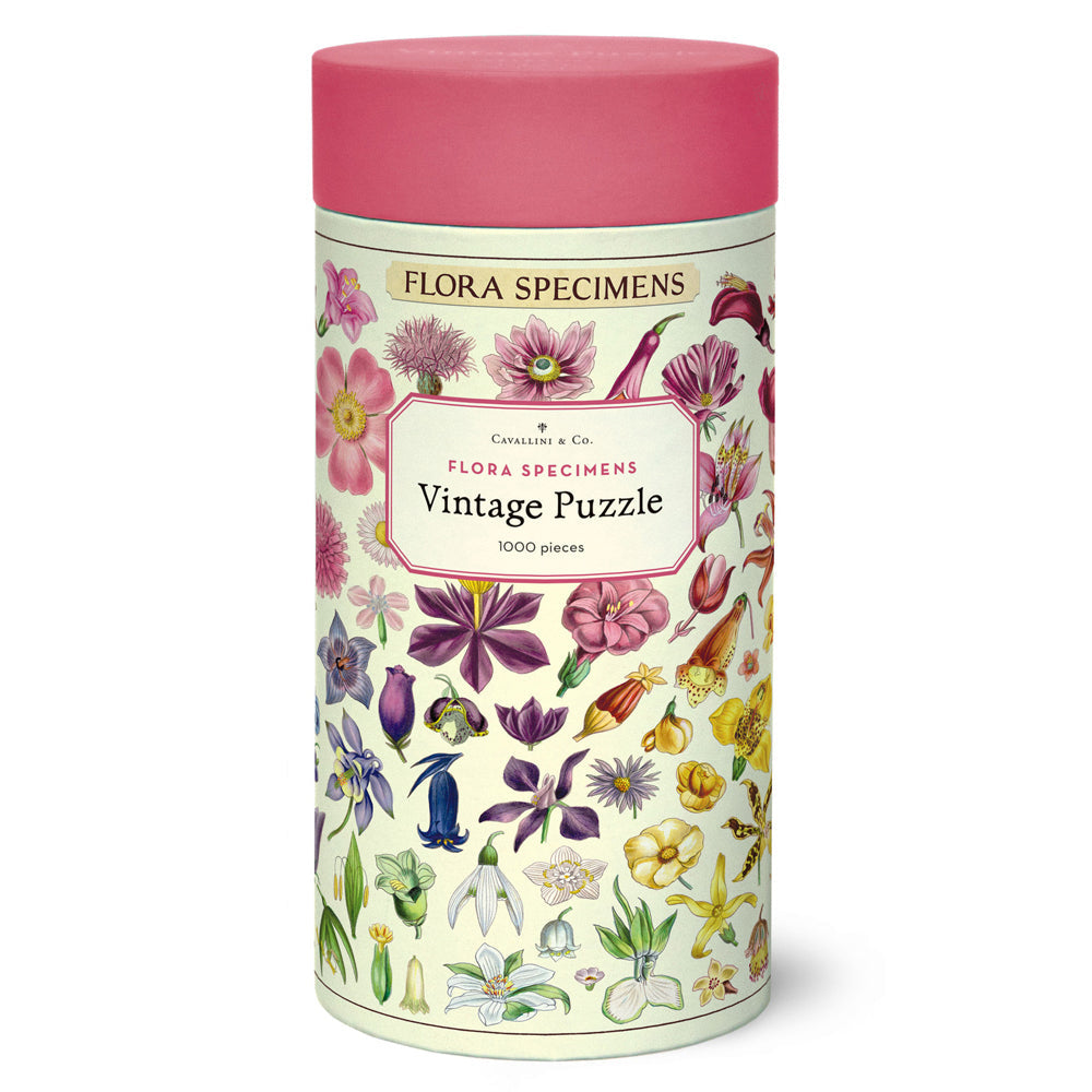 Cavallini Jigsaw Puzzle Flora Specimens 55x70cm Educational Game (1000 Pieces)