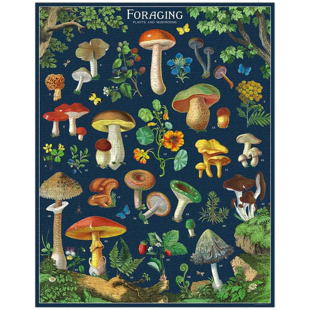 Cavallini Vintage Jigsaw Puzzle Foraging 55x70cm Educational Game (1000 Pieces) — image 2