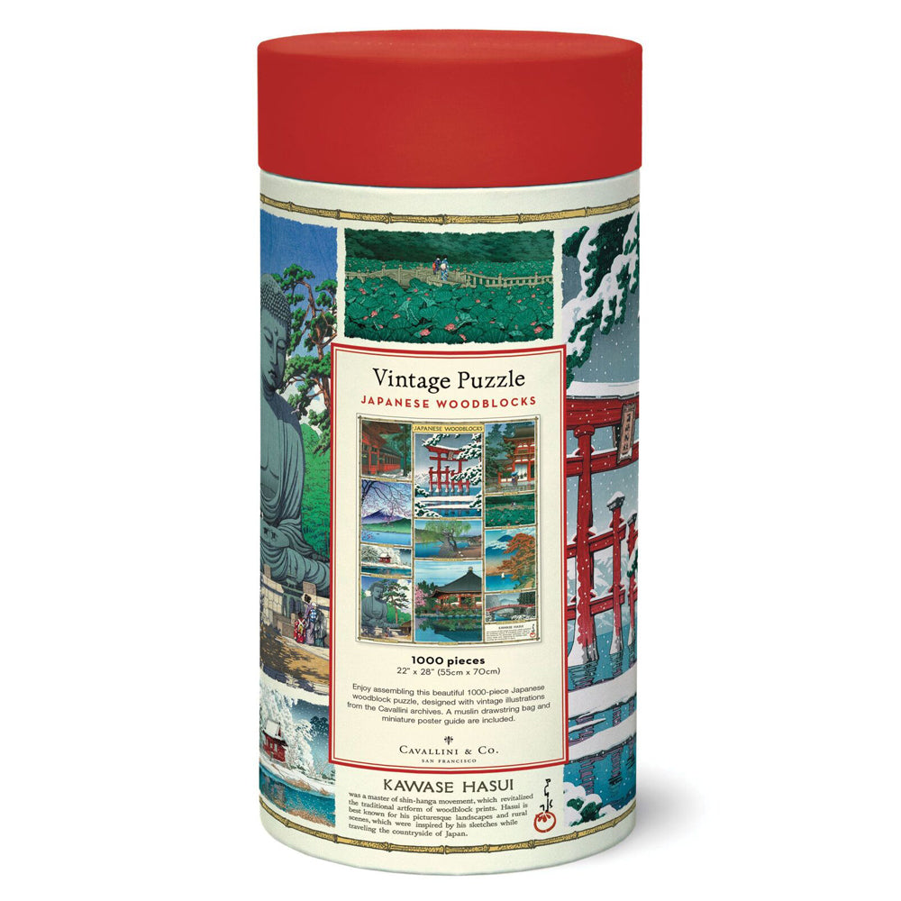 Cavallini Jigsaw Puzzle Japanese Woodblocks 55x70cm Learning Game (1000 Pieces) — image 2