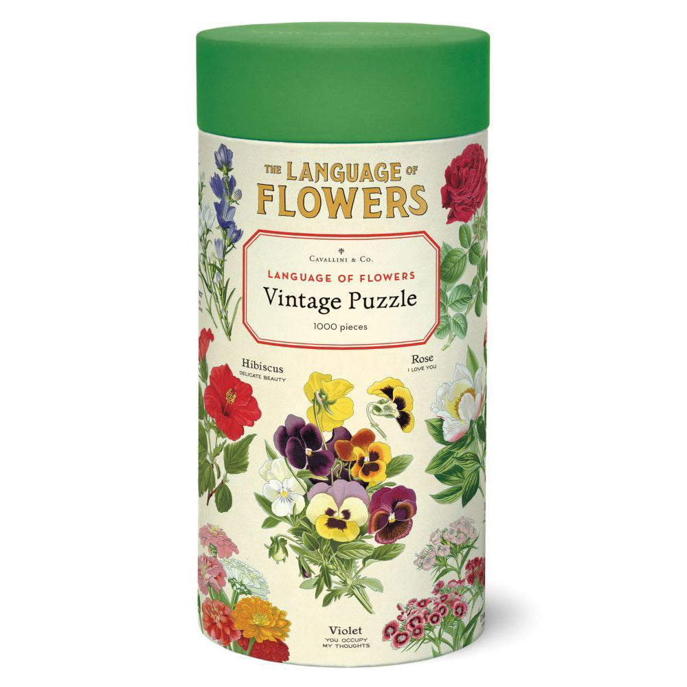 Cavallini Jigsaw Puzzle Language of Flowers 55x70cm Learning Game (1000 Pieces)
