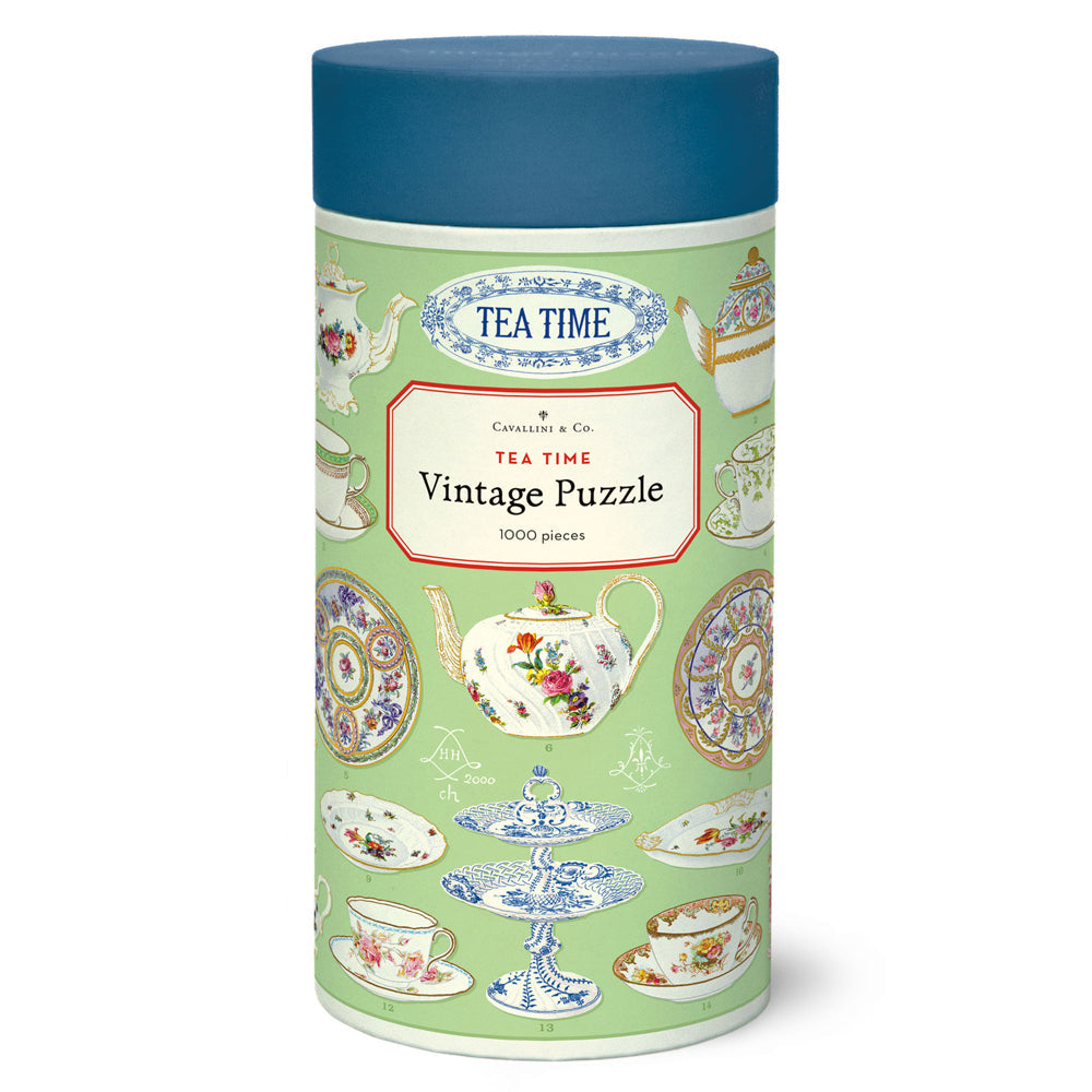 Cavallini Vintage Jigsaw Puzzle Tea Time 55x70cm Educational Game (1000 Pieces)