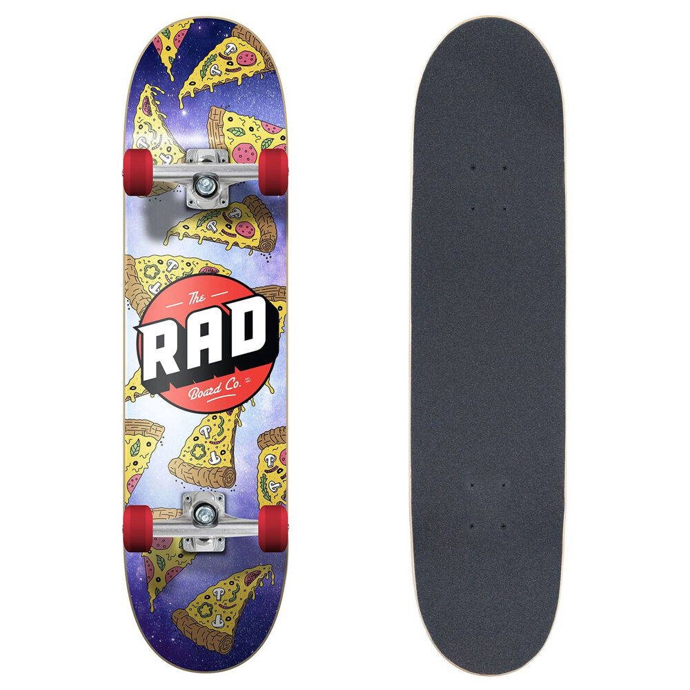 Rad Board CO Dude Crew Complete Skateboard Street Sports Pizza Galaxy 7.75in