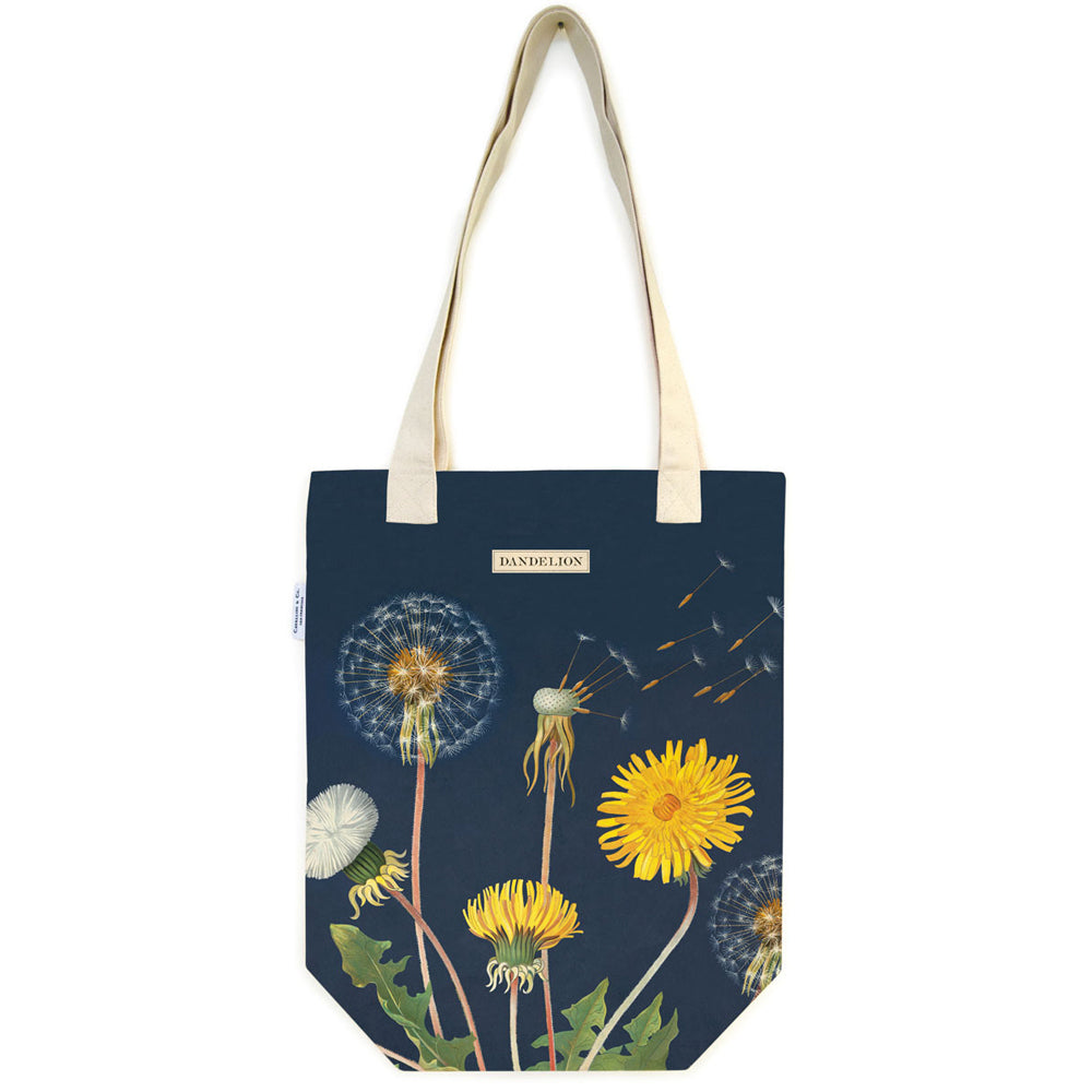 Cavallini Cotton Tote Bag Travel/Shopping Carry Handbag 33x40cm Dandelion (2 Pack) — image 2