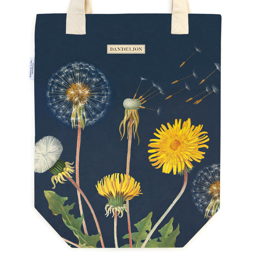 Cavallini Cotton Tote Bag Travel/Shopping Carry Handbag 33x40cm Dandelion (2 Pack) — image 3