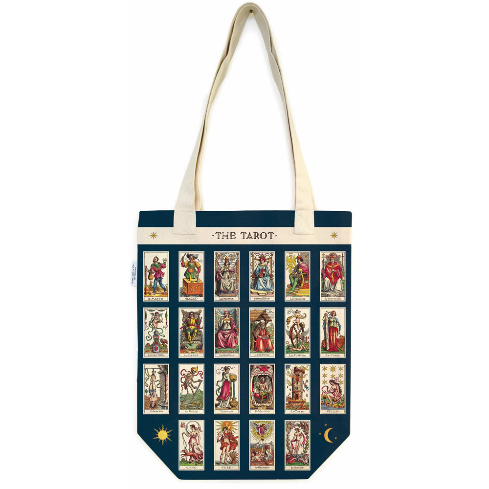 Cavallini Cotton Tote Bag Travel/Shopping Carry All Handbag 33x40cm Tarot (2 Pack) — image 2