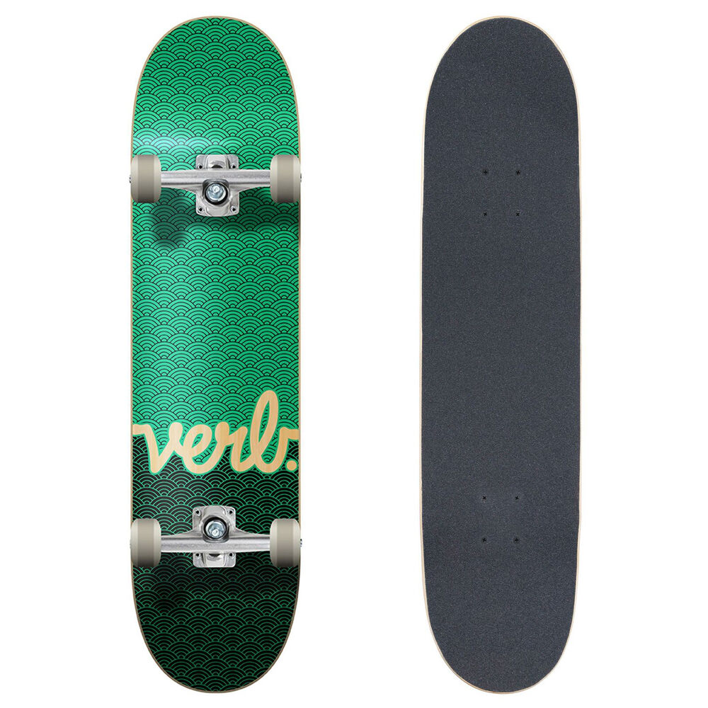Verb Complete Skateboard Outdoor Sports Deck Progressive Waves Jade/black 8in