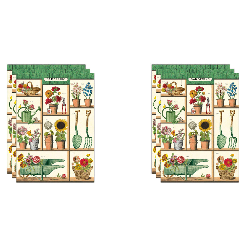 Cavallini Paper Poster Prints/Gift Wrap Wall Art Decor 50x70cm Gardening (6 Pack)