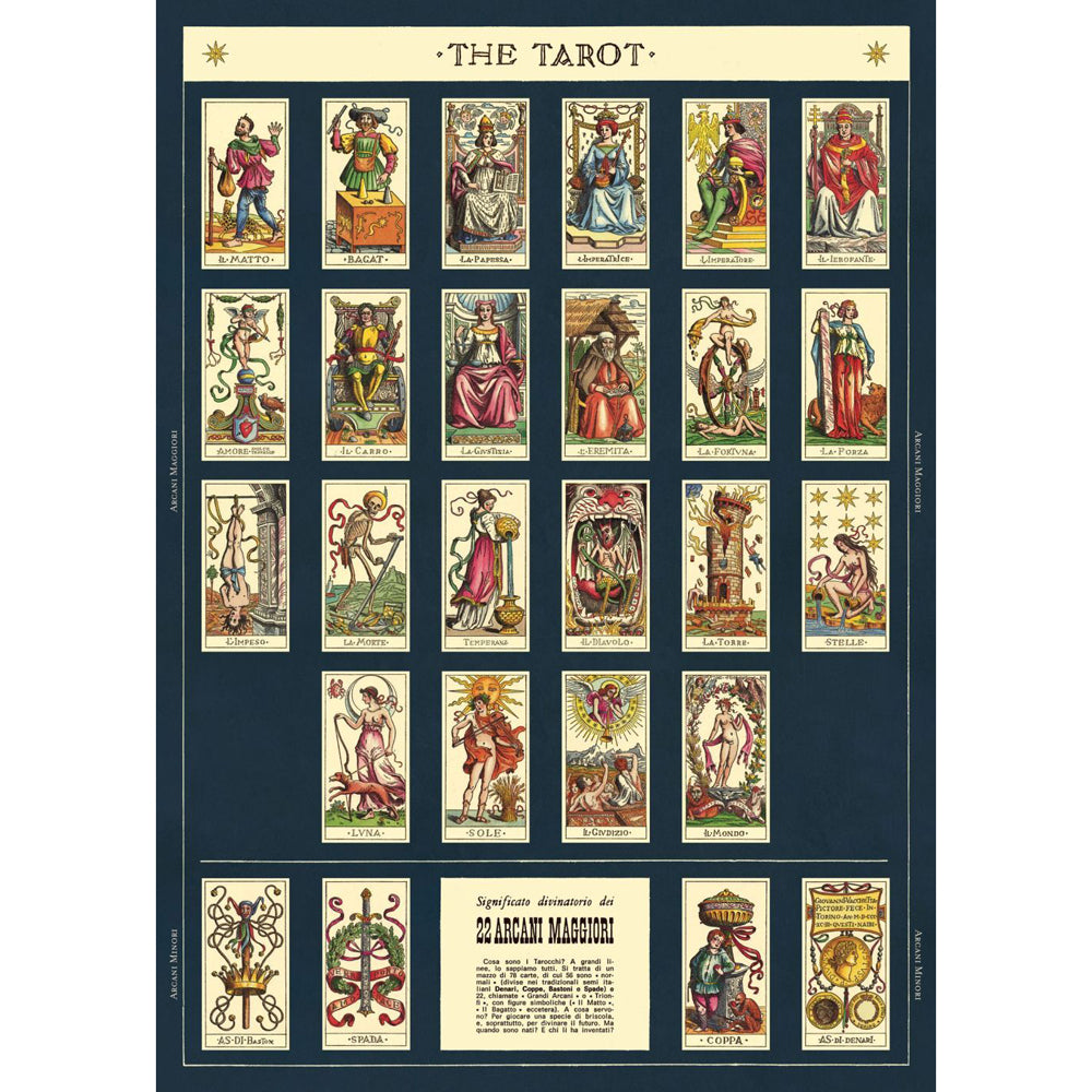 Cavallini Paper Poster Prints/Gift Wrap Wall Art Home Decor 50x70cm Tarot (6 Pack) — image 2