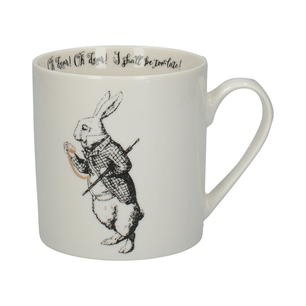 Mikasa x V & a 350mL Alice In Wonderland Coffee Drinking Mug White Rabbit