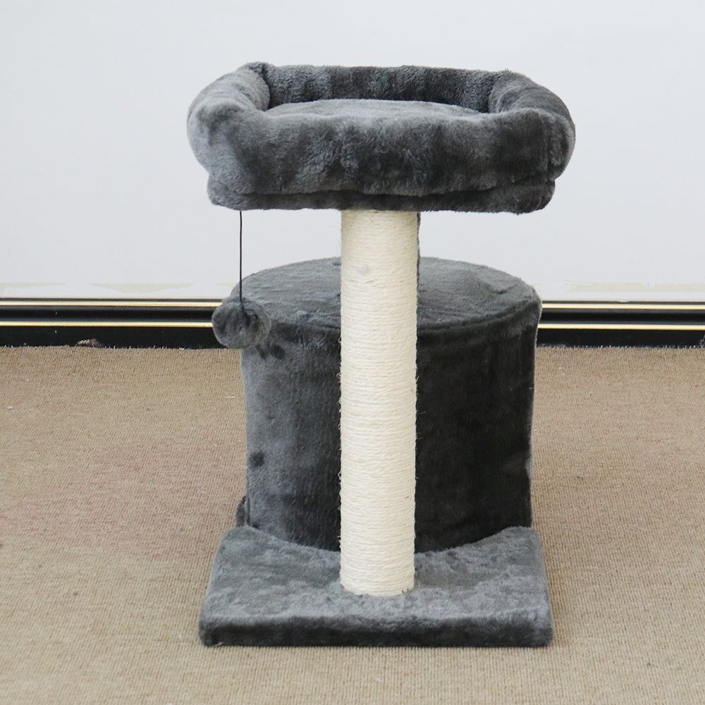 Catio Chipboard Flannel Cat Mini Scratching Tower Pet Furniture Scratcher Black — image 7