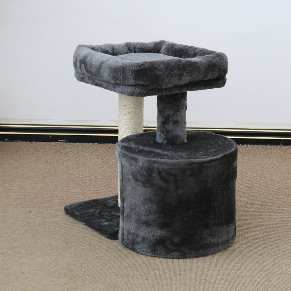 Catio Chipboard Flannel Cat Mini Scratching Tower Pet Furniture Scratcher Black — image 4