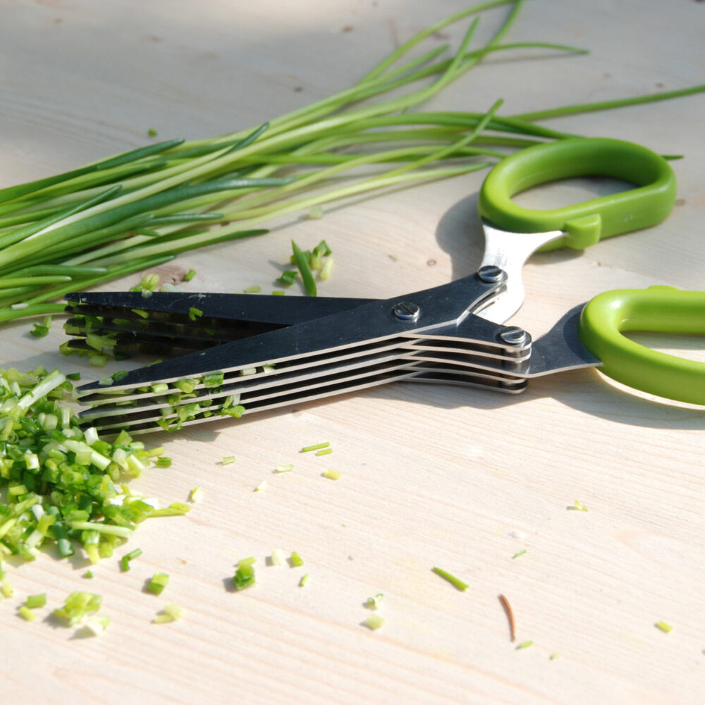 Esschert Design Herb Scissors Stainless Steel Kitchen Cutlery 27.5cm Green — image 2
