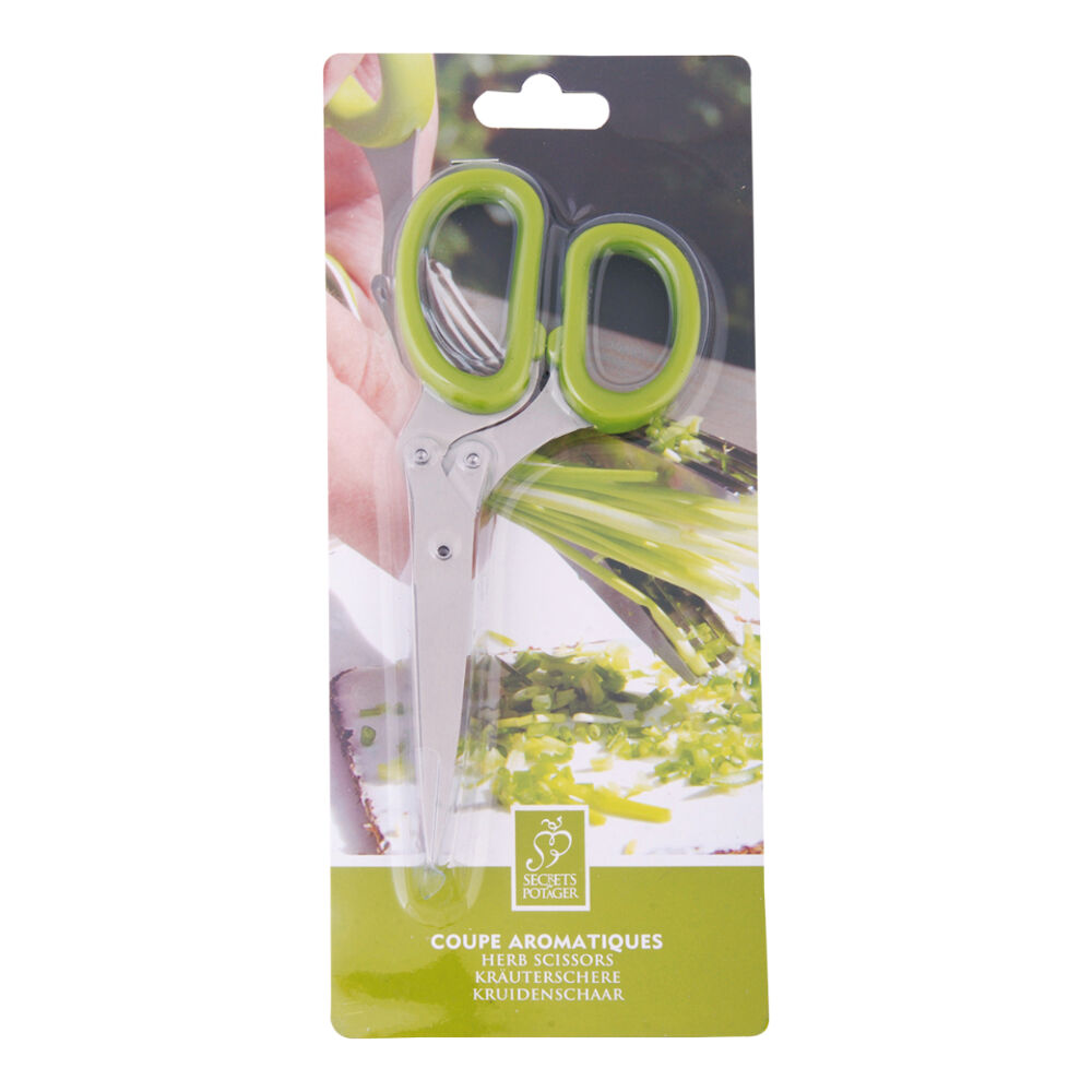 Esschert Design Herb Scissors Stainless Steel Kitchen Cutlery 27.5cm Green — image 3