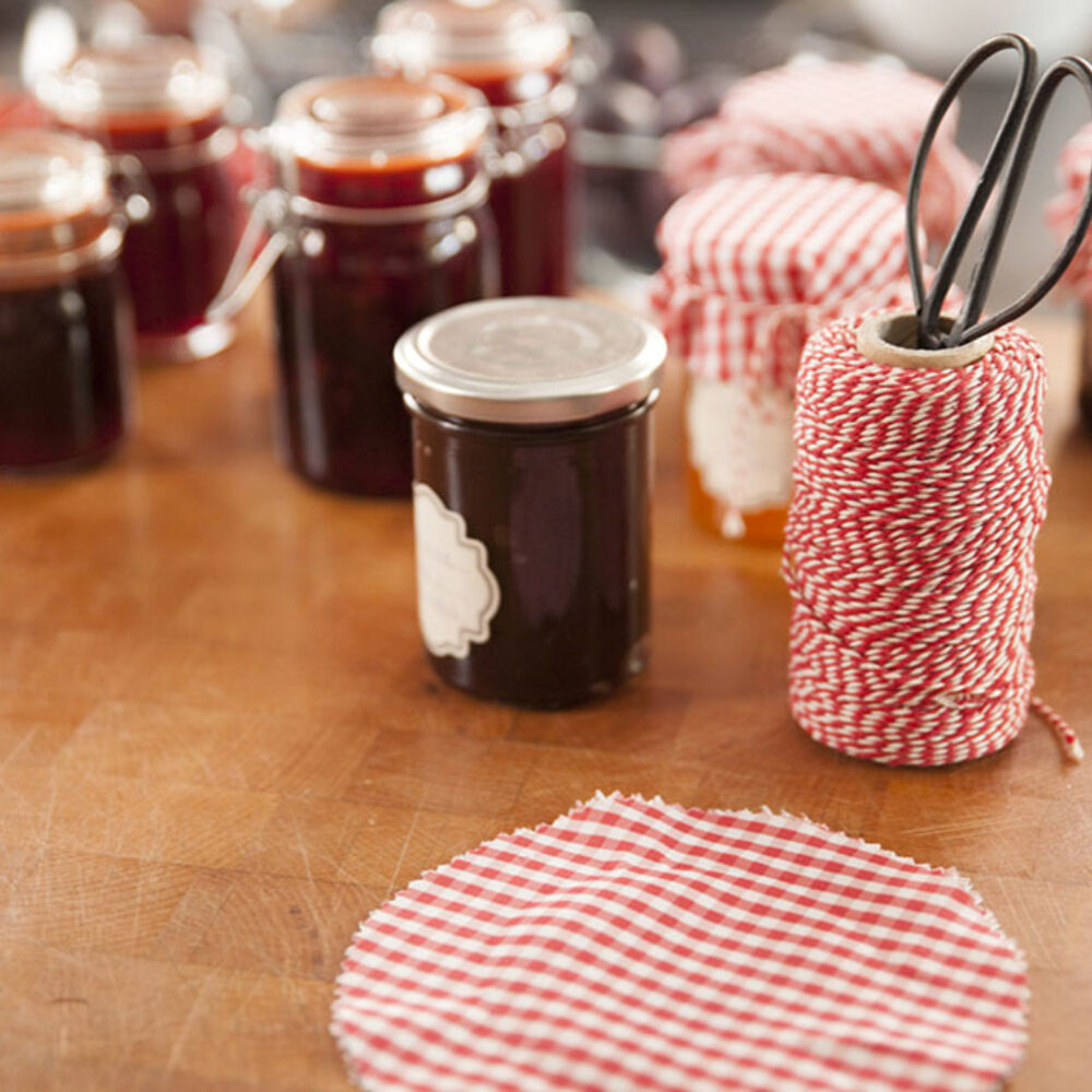 Esschert Design 100m Red/White Home Kitchen/Food-Safe Striped Cooking Twine — image 2