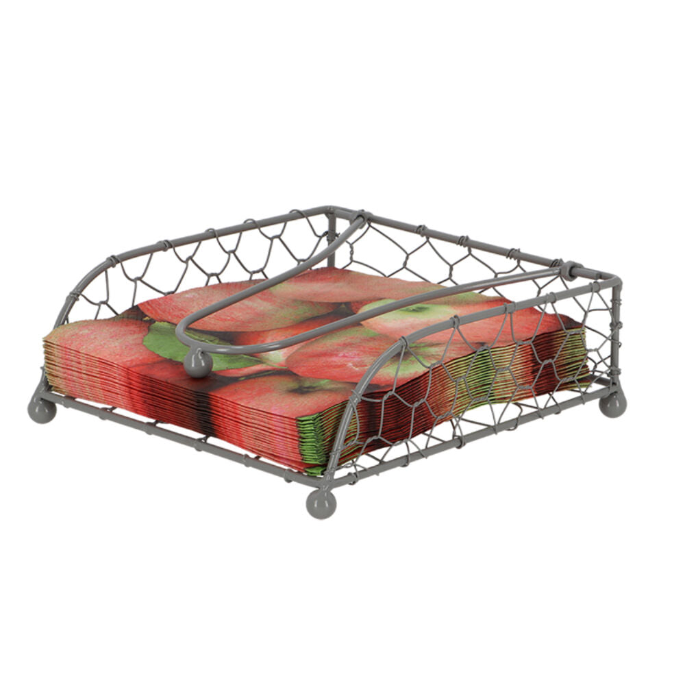 Esschert Design Metal Wire Napkin Holder Home Decor Storage Organiser 18.6cm (2 Pack) — image 3