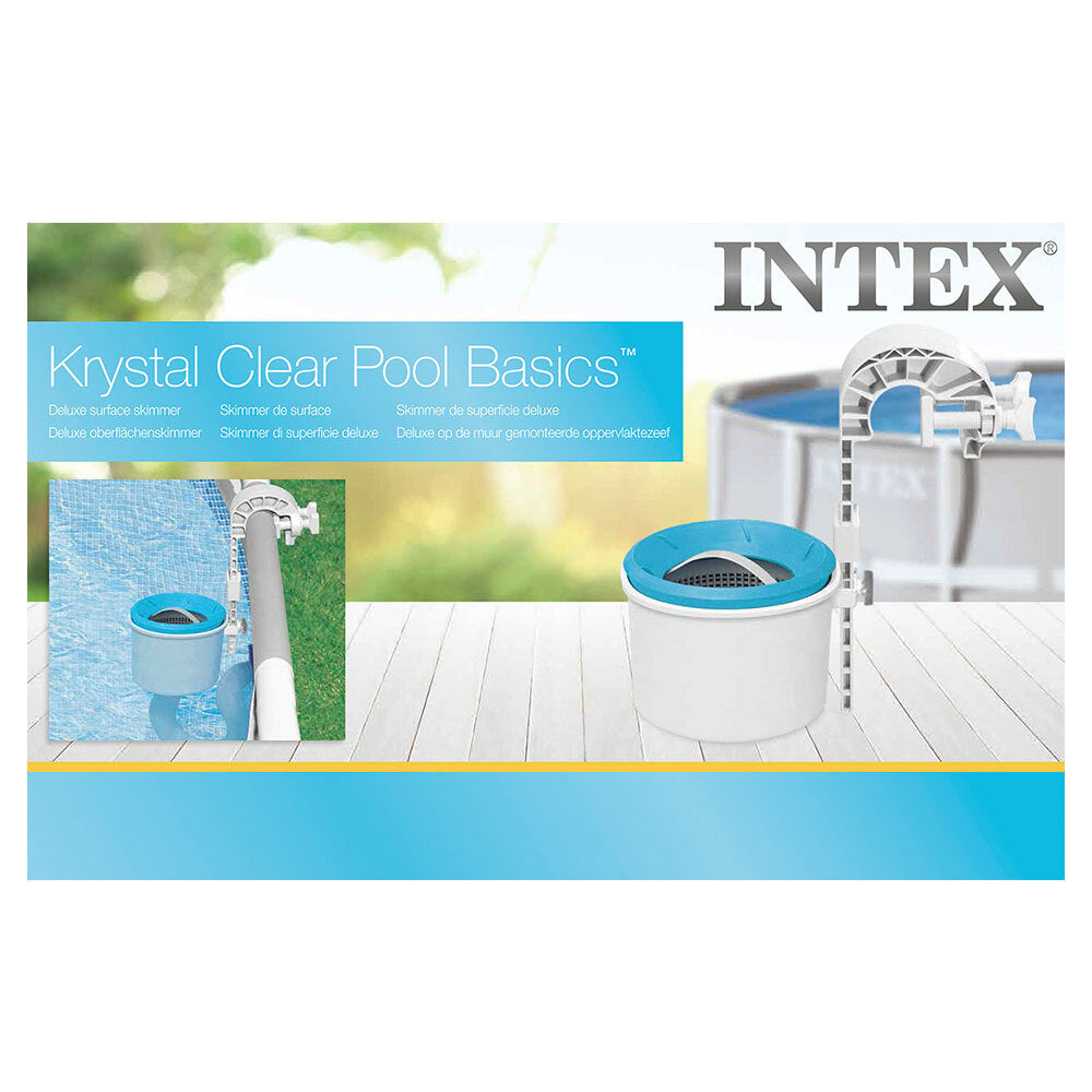 Intex 33cm Deluxe Wall Mount Surface Swimming Pool Water Skimmer Debris Cleaner — image 3