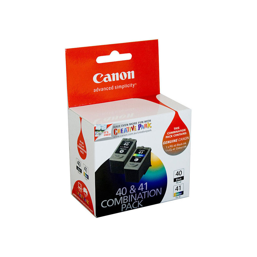 Canon Pixma PG40 + CL41 Fine Ink Printer Cartridge Set Combination Pack