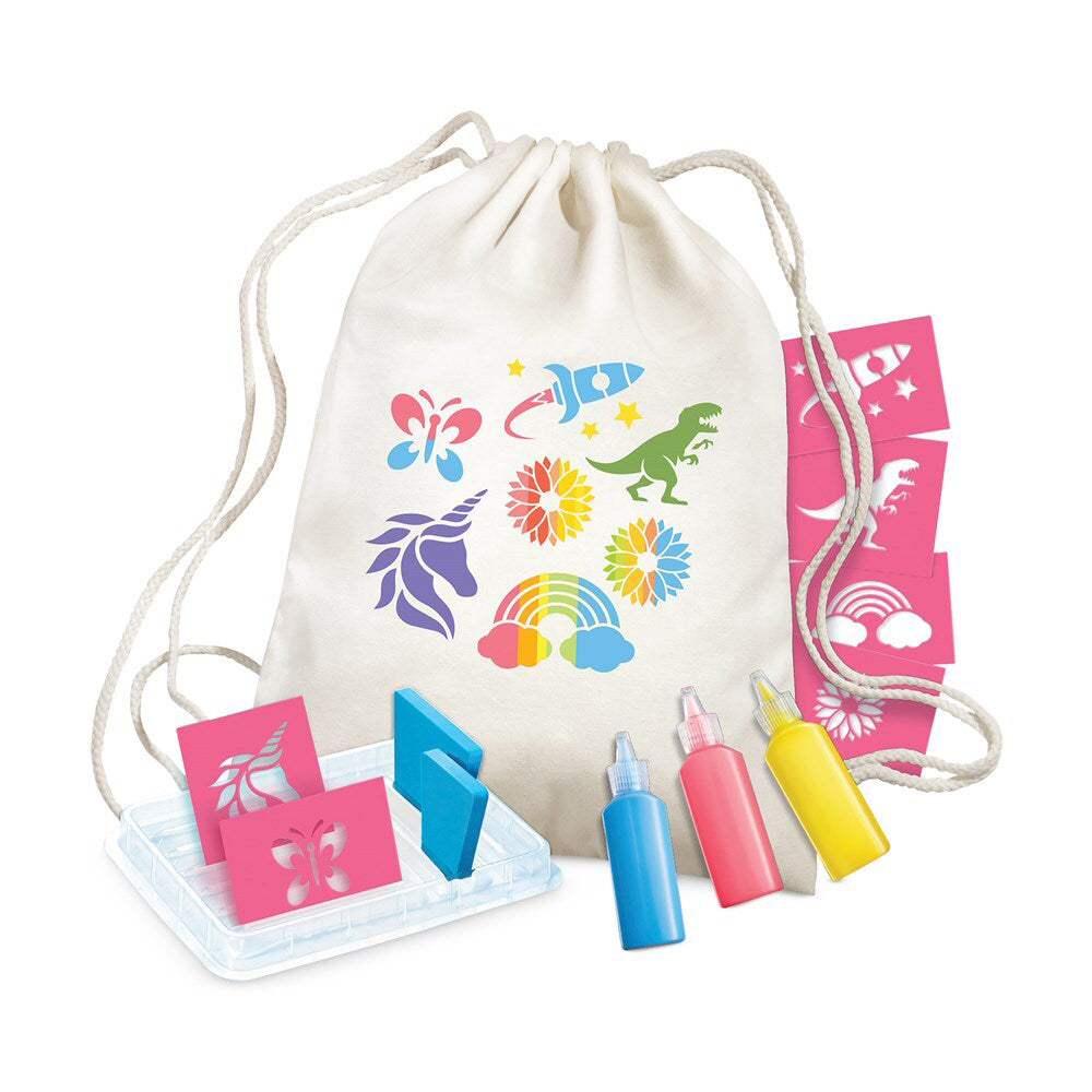4M KidzMaker Stencil Backpack Printing Kids/Children Art Craft Kit Set 5y+ — image 2