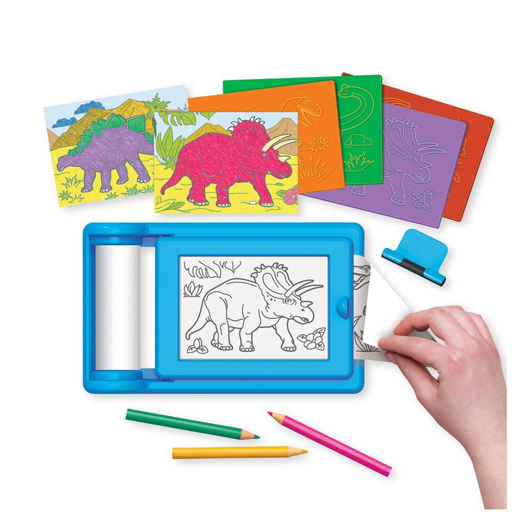 4M KidzMaker Dinosaur Rub Art Studio Kids/Childrens Painting Art/Craft Kit 4y+ — image 2