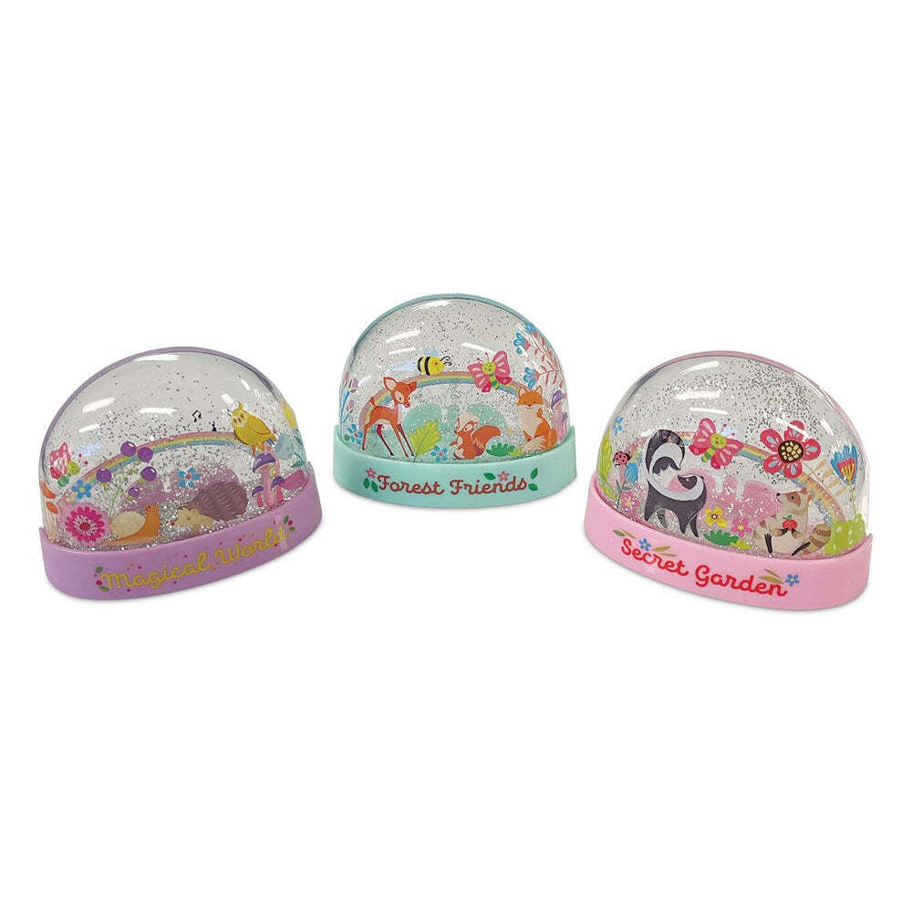 4M KidzMaker Mini Glitter Rainbow Water Domes Kids/Childrens Art/Craft Kit 5y+ — image 2