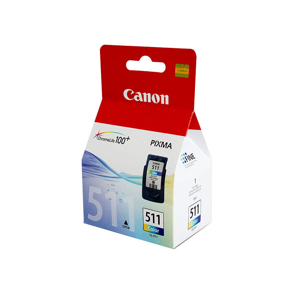 Canon Pixma CL511 Tri-Colour Original Printer Ink Cartridge 244 Page Yield CMY
