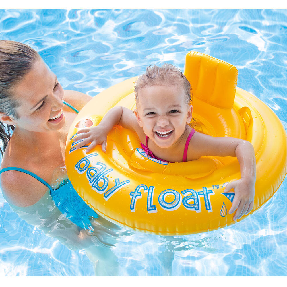 Intex 70cm My Baby Infant Inflatable Pool Float 6-12m Dual Support/Diaper Seat — image 2