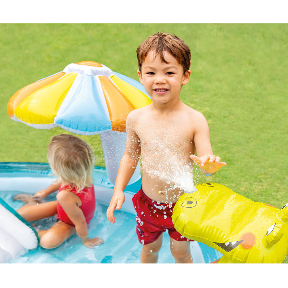 Intex 2.01m x 1.70m Gator Play Centre - Inflatable Kid Pool - 158L 11Ga Vinyl — image 3