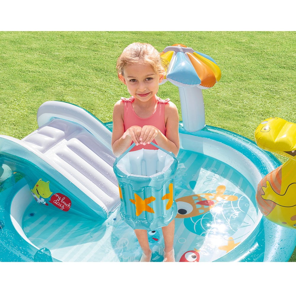 Intex 2.01m x 1.70m Gator Play Centre - Inflatable Kid Pool - 158L 11Ga Vinyl — image 2
