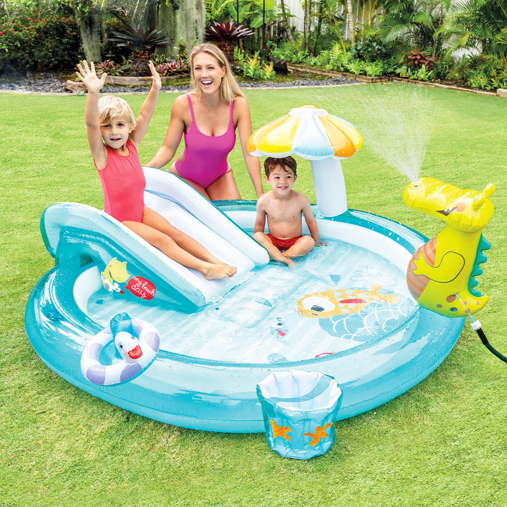 Intex 2.01m x 1.70m Gator Play Centre - Inflatable Kid Pool - 158L 11Ga Vinyl — image 6