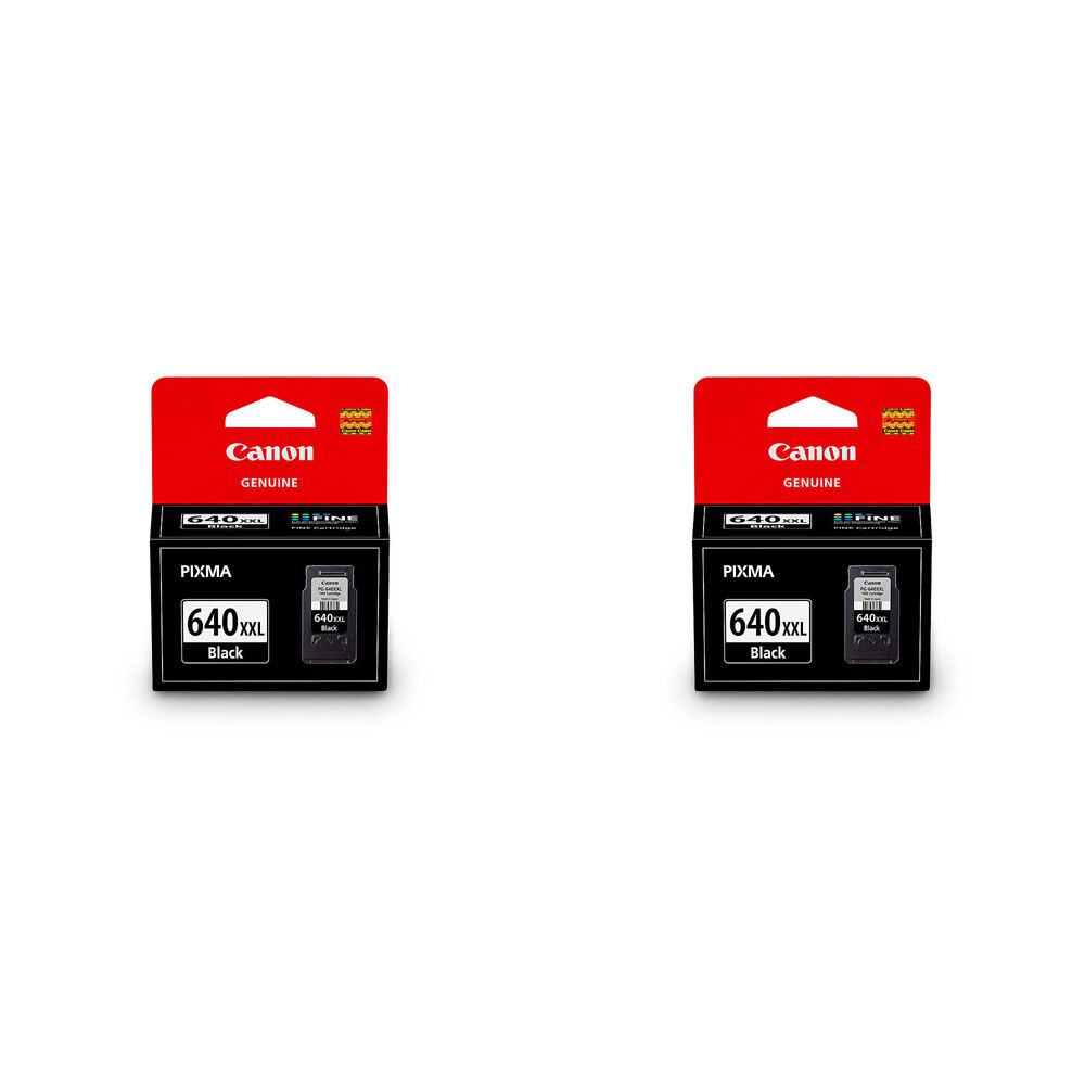 Canon Pixma PG640XXL Replacement Printer Ink Cartridge 600 Page Yield Black (2 Pack)