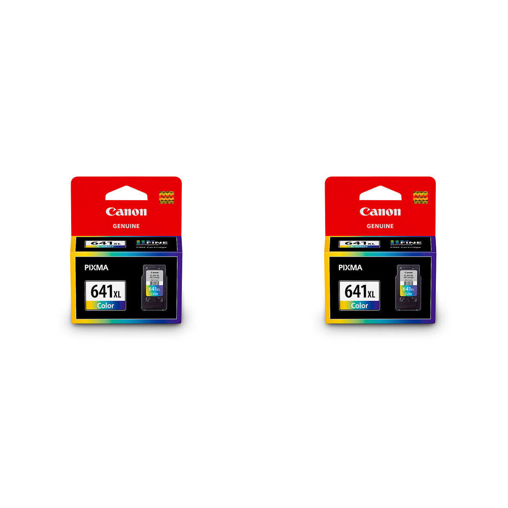 Canon Pixma CL641XL Colour Replacement Printer Ink Cartridge 400pg Yield CMY (2 Pack)