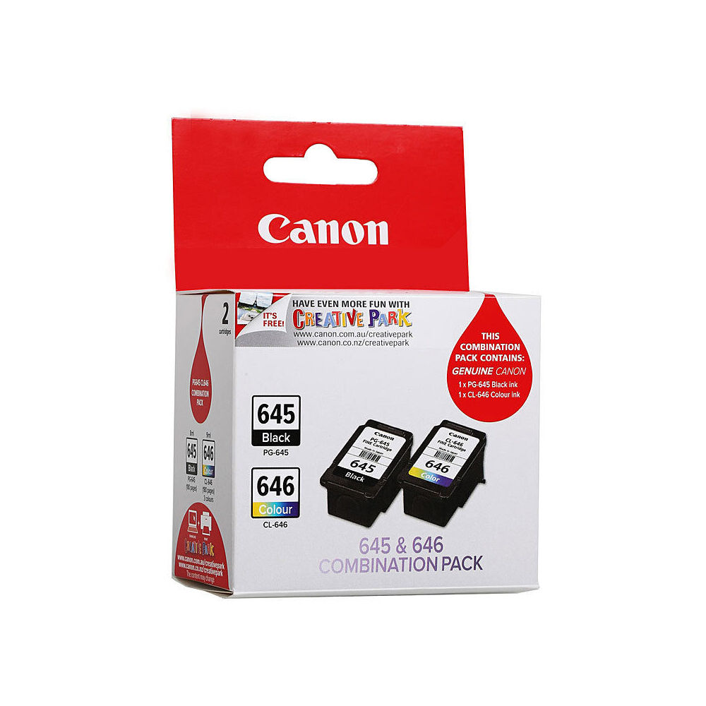 Canon Pixma PG645 + CL646 Replacement Printer Ink Cartridge Twin Pack 180 Page