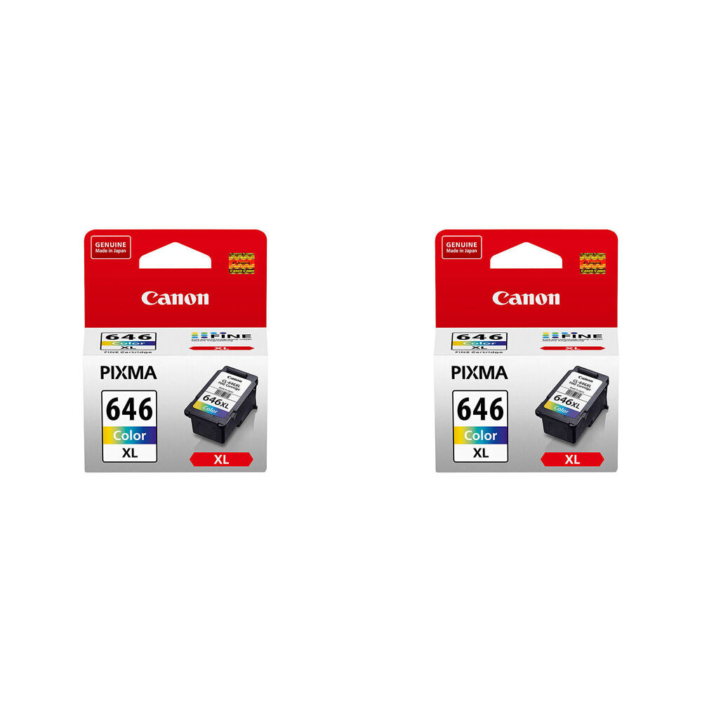 Canon Pixma CL646XL Colour Replacement Printer Ink Cartridge 400pg Yield CMY (2 Pack)