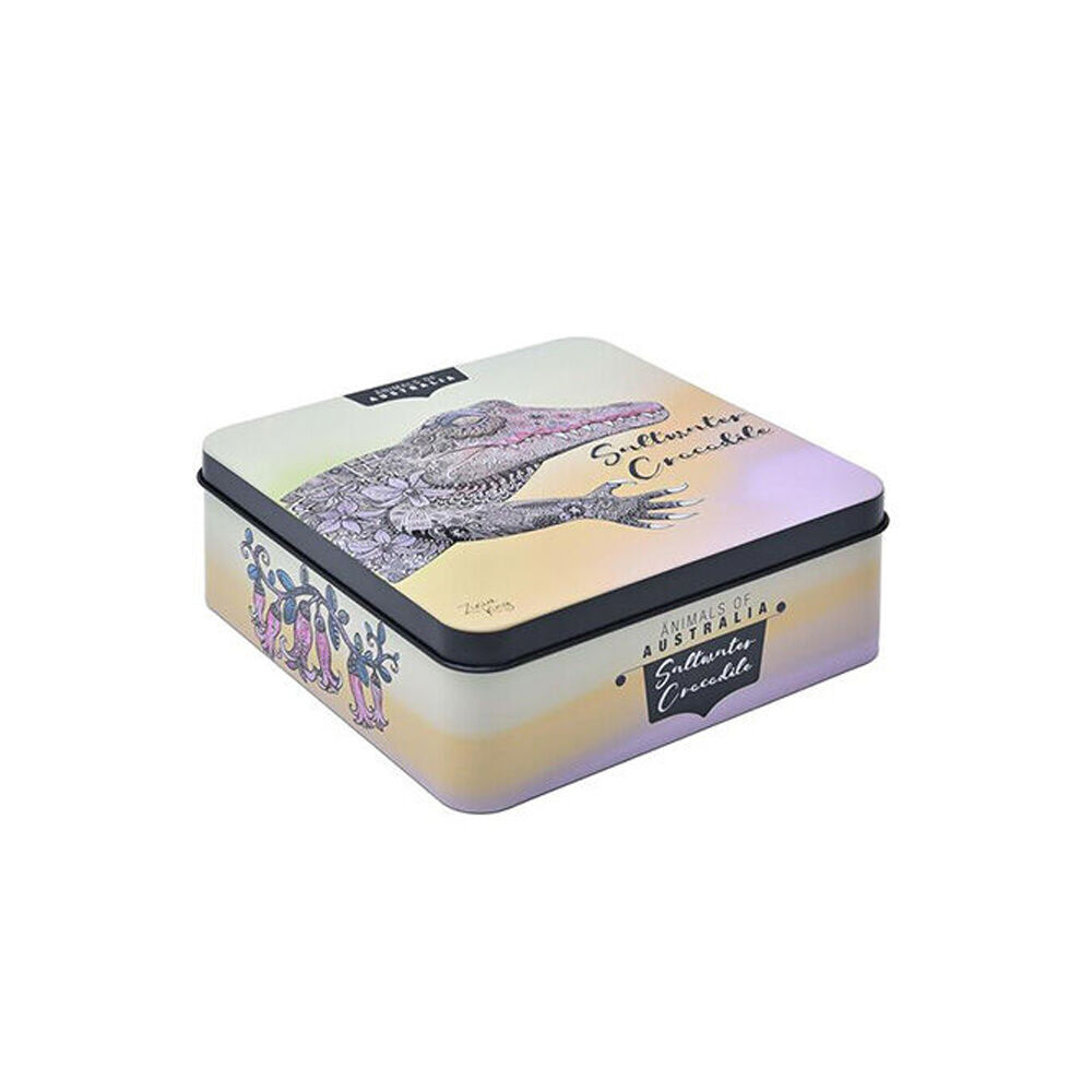 Banksia Red Saltwater Crocodile Decorative Tin w/Butter Finger Biscuits 150g (2 Pack) — image 2
