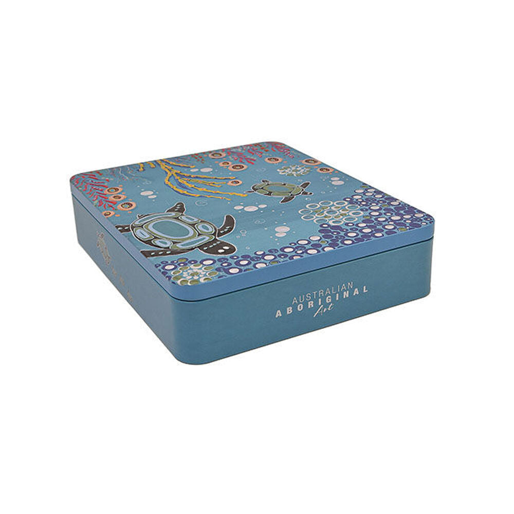 Banksia Red Decorative Tin Aboriginal Turtle w/Handmade Caramel Fudge 200g (2 Pack) — image 2