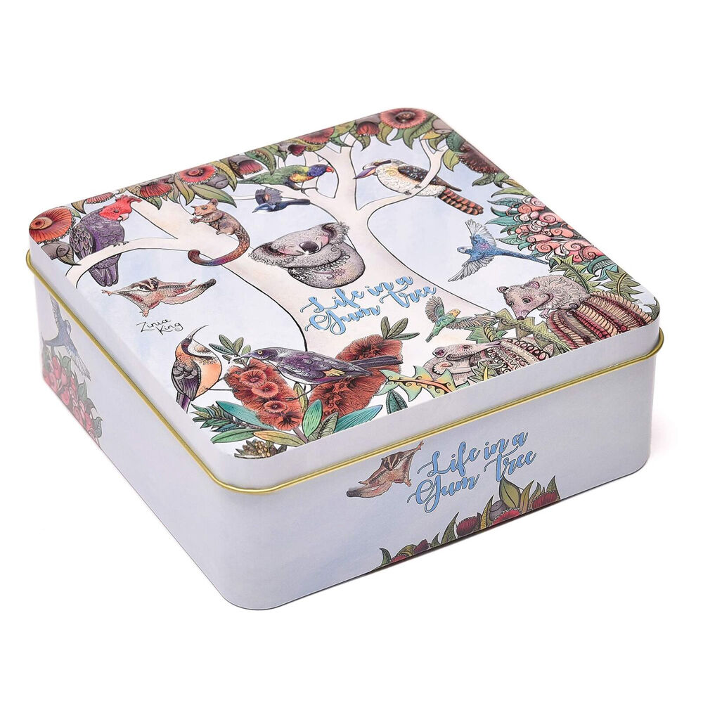 Banksia Red 200g Life in a Gumtree Australia Decorative Tin w/Caramel Fudge — image 2