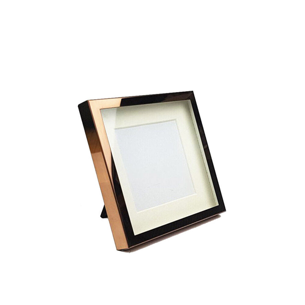 Classica 13x13cm Rose Gold Square Picture Frame Glass & Steel Home Decoration