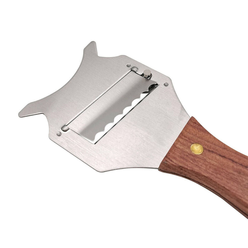 Kitchen Pro Truffle Shaver w/Acacia Wood Handle Adjustable Blade Accessory (2 Pack) — image 5