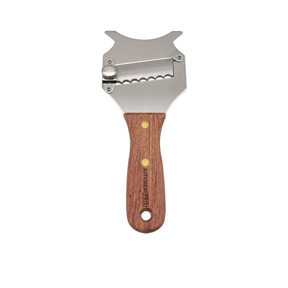 Kitchen Pro Truffle Shaver w/Acacia Wood Handle Adjustable Blade Accessory (2 Pack) — image 7