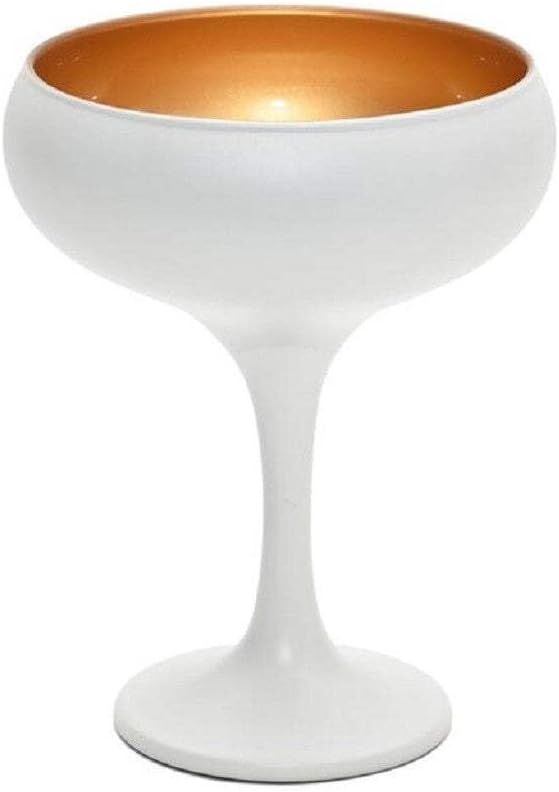 Artcraft Art Craft Luna Coupe Champagne/Martini Glass/Flute 270ml White/Gold (4 Pieces) — image 2