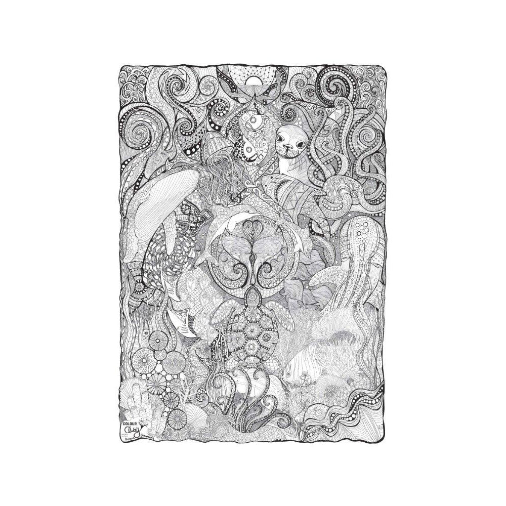 Colouraway In Poster Kit Kids/Children Fun Colouring Art Oceans Dreaming 8y+ — image 2